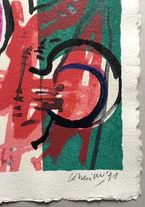 Corneille - kleurrijke zeefdruk - 1991 kopen? Bied vanaf 175!