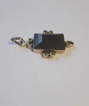 Mooie zilveren hanger met black Onyx kopen? Bied vanaf 75!