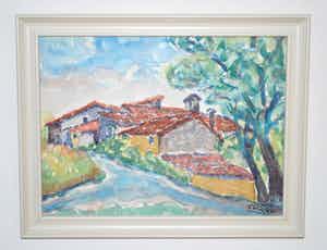 Leendert van Lier - Laren - ingelijste aquarel verkocht voor € 35!