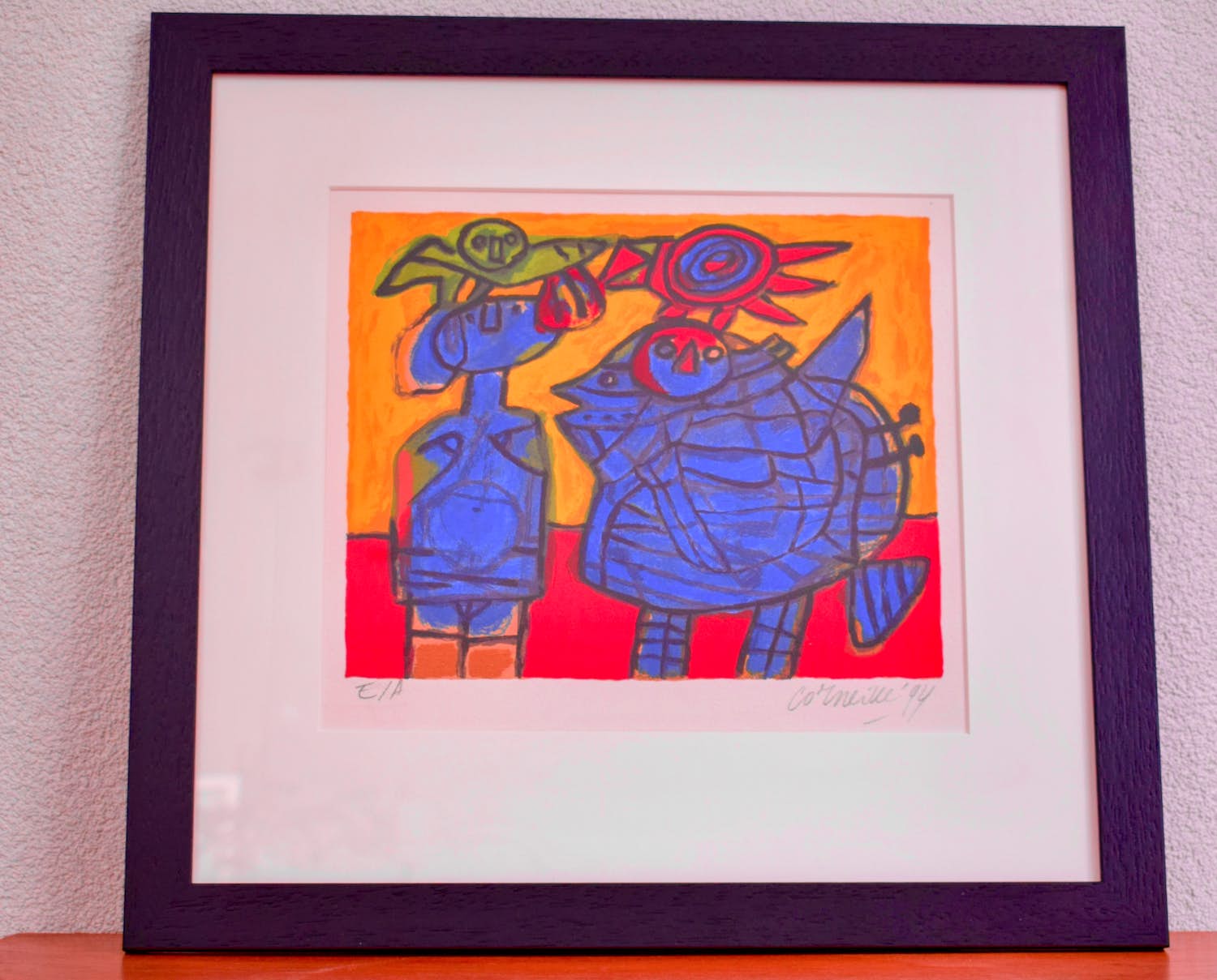 Corneille - Litho - Femme et oiseaux - EA - Geheel nieuw ingelijst kopen? Bied vanaf 225!