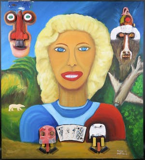 Hugo Bertels - Acryl op doek, Zonder Titel kopen? Bied vanaf 1!