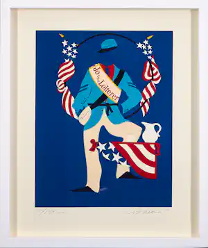 Robert Indiana - Jo the Loiterer - Litho uit Mother of Us All 1966, gesigneerd & genummerd verkauft für € 590!