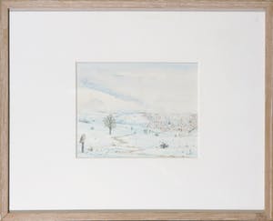 Gerard Druiven - Aquarel, Winterlandschap kopen? Bied vanaf 1!