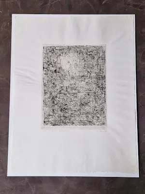 Herma Steur - Intrigerende monochrome Ets – zonder titel – proefdruk 1e staat – 1998 kopen? Bied vanaf 38!