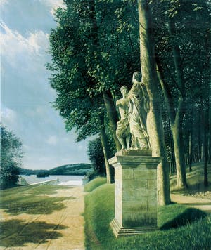 Carel Willink - Kleuren litho: Beelden in het park- 1952 (prachtige lijst!) kopen? Bied vanaf 299!