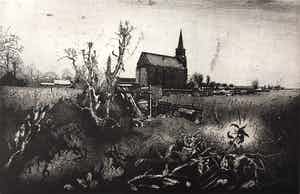 Simon Koene - Laatste gewas onder sneeuw (winter) verkocht voor € 35!