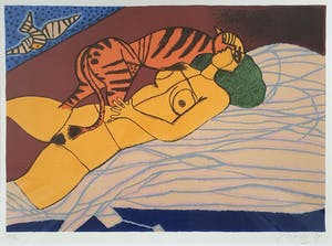 Corneille - 'Le tigre Amoureaux' - Groot - (nieuw ingelijst) kopen? Bied vanaf 480!