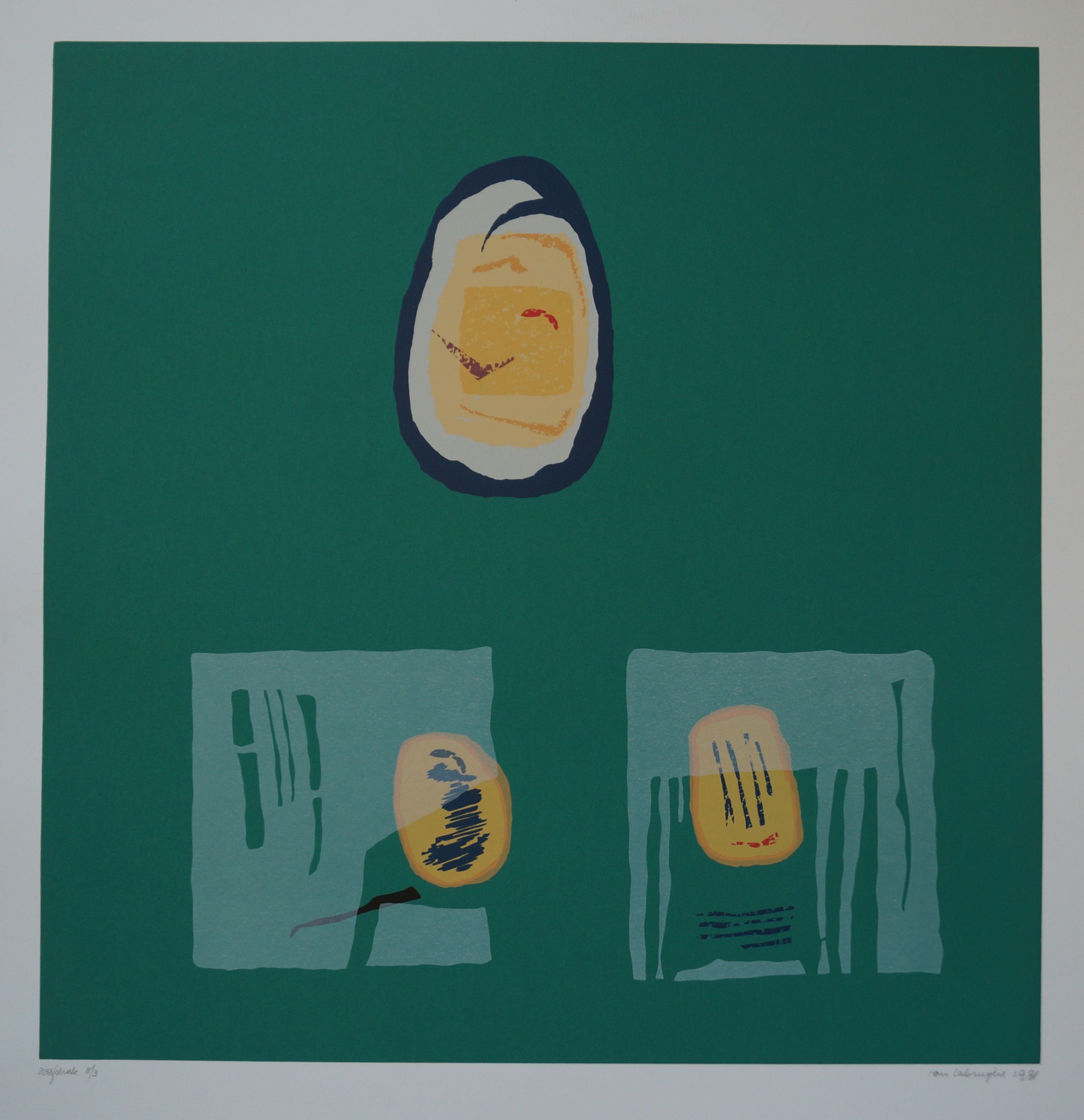 Rens Labruyere - gesigneerde zeefdruk - 1991 kopen? Bied vanaf 25!