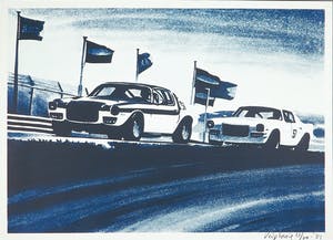 Rene Brone - Zeefdruk, Auto race kopen? Bied vanaf 1!