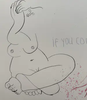 Geert Jan Jansen - gemengde techniek op papier | 'If you correct me kopen? Bied vanaf 100!