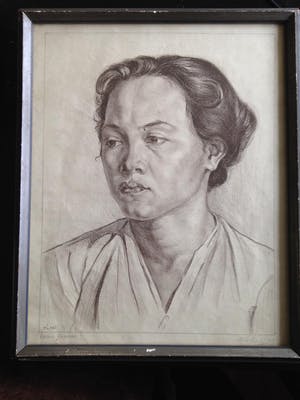 Henriette Johanna van Lent-Gort - Javaanse vrouw Litho 21 kopen? Bied vanaf 100!