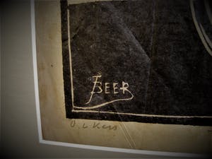 Jac. de Beer - Verstilde handingekleurde Houtsnede "bloemen in vaas" kleine oplage 3/50 kopen? Bied vanaf 20!