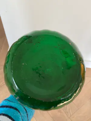 Empoli Glas - Groene Empoli glazen karaf, iconisch model Genie, 1970 kopen? Bied vanaf 75!