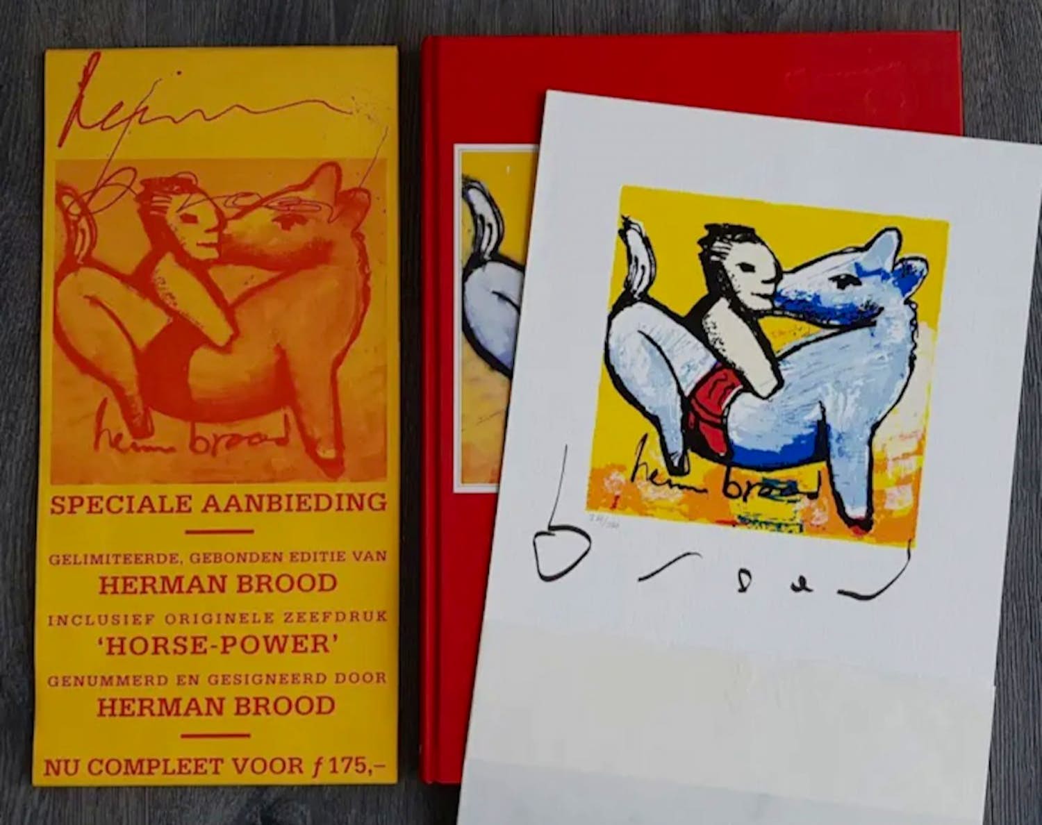 Herman Brood - Horse Power incl. gesigneerde zeefdruk kopen? Bied vanaf 250!