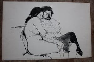 Aat Veldhoen - Rotaprint: De Clown en de naakte dame kopen? Bied vanaf 45!