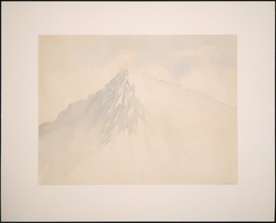 Hans Nahuijs - Hans Nahuijs: Aquarel, Bergtop kopen? Bied vanaf 20!