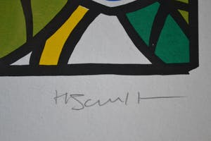 Henk Schiffmacher - Blauwe roos - handgesigneerd - zeefdruk kopen? Bied vanaf 10!