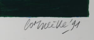 Corneille - Zeefdruk, Jardin des délices - Ingelijst (Zeer groot!) kopen? Bied vanaf 1000!