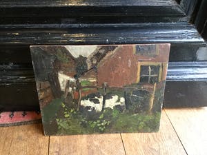 Willem van der Nat - C2605, Liggende koe kopen? Bied vanaf 250!