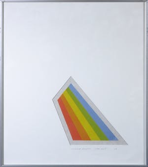 Geerhard Kuipers - Houtsnede op Japans papier, Blue top I - Ingelijst kopen? Bied vanaf 35!