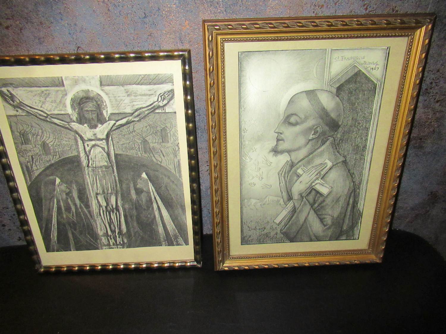 Jan Toorop - DE AANBIDDING VAN DE GEKRUISIGDEN JEZUS EN ST. FRANCISCUS verkocht voor € 50!