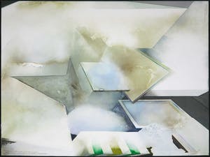 Ton Orth - Aquarel , Materie-energie transformatie in ruimtelijke verhoudingen kopen? Bied vanaf 40!