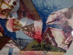 Martin Engelman - figuratief - Tempête sur les Pays Bas kopen? Bied vanaf 50!