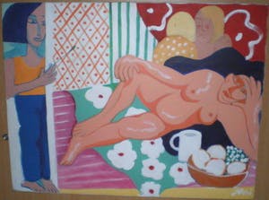 Niet of onleesbaar gesigneerd - Nuri Taub Me And my model 1991 kopen? Bied vanaf 1!
