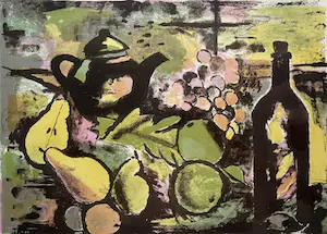 Jeanne Bieruma Oosting - handgesigneerde litho | 'De zwarte trekpot' (INGELIJST) kaufen? Bieten Sie von 1!