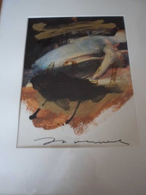 Jos Verwiel - Gemende Techniek. Titel, "Potvis". kopen? Bied vanaf 40!