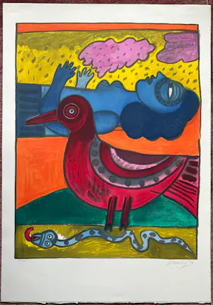 Corneille - ***Oiseau, Femme Et Serpent*** kopen? Bied vanaf 350!