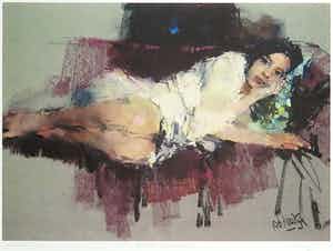 Rob Houdijk - Offset-litho, Op de sofa. verkocht voor € 35!