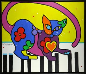Buy Shunyam - Acryl op doek, Rhapsody in blue - Ingelijst (Groot)? Bid from 250!