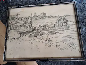 Jaap Luttge - Aan het water en zicht op Durgerdam kaufen? Bieten Sie von 40!