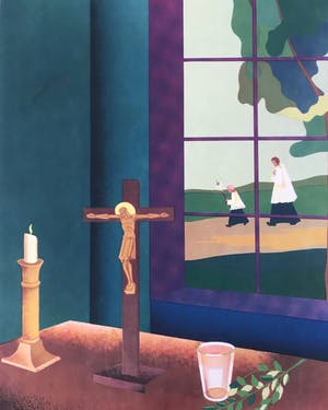 Curiosa - 2 x Vintage Affiche uit de oorlogsjaren - thema: 'H. Maria' - 1944 kopen? Bied vanaf 20!