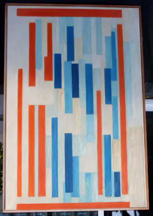 AcheterAdine Engelman - Olieverf op doek: Abstracte compositie - 1963? Enchérissez de 450!