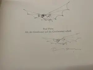 Paul Flora - 3 gesigneerde boeken , bovendien voorzien van een kleine tekening. kopen? Bied vanaf 98!