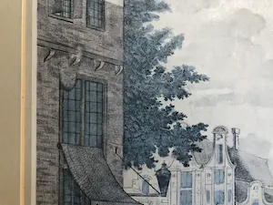 Willem Writs - Vue de la Tour de Jean Roon à Amsterdam du Cote du Cingle kopen? Bied vanaf 1!