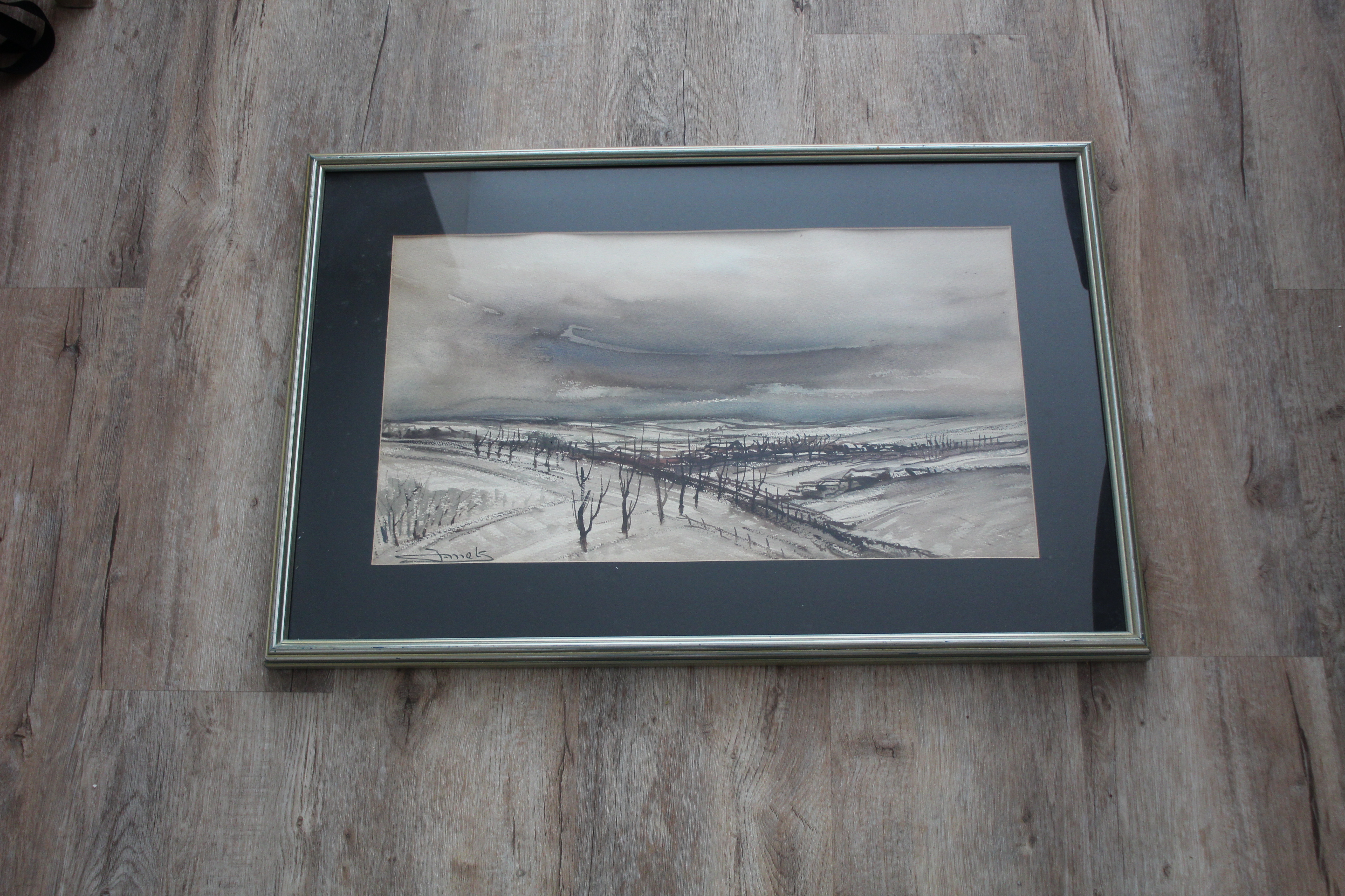 Jacques Mels - ingelijst winterlandschap kopen? Bied vanaf 65!