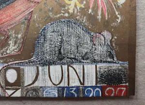 Leo Visser - Vogels en een muis. Kalenderblad. kopen? Bied vanaf 49!