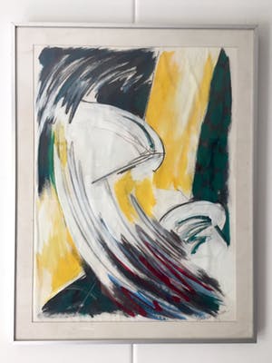Hans Cornel - Expressionistisch werk - Gemengde techniek, Ingelijst kopen? Bied vanaf 25!