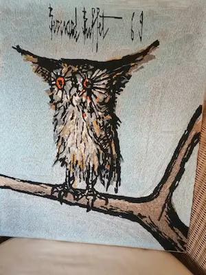 Bernard Buffet - Tapijtwerk - De uil "Le Hibou" kopen? Bied vanaf 45!