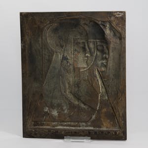 Brons (Onbekend) - Bronzen bas-relief, ontwerp J. Toorop kaufen? Bieten Sie von 900!