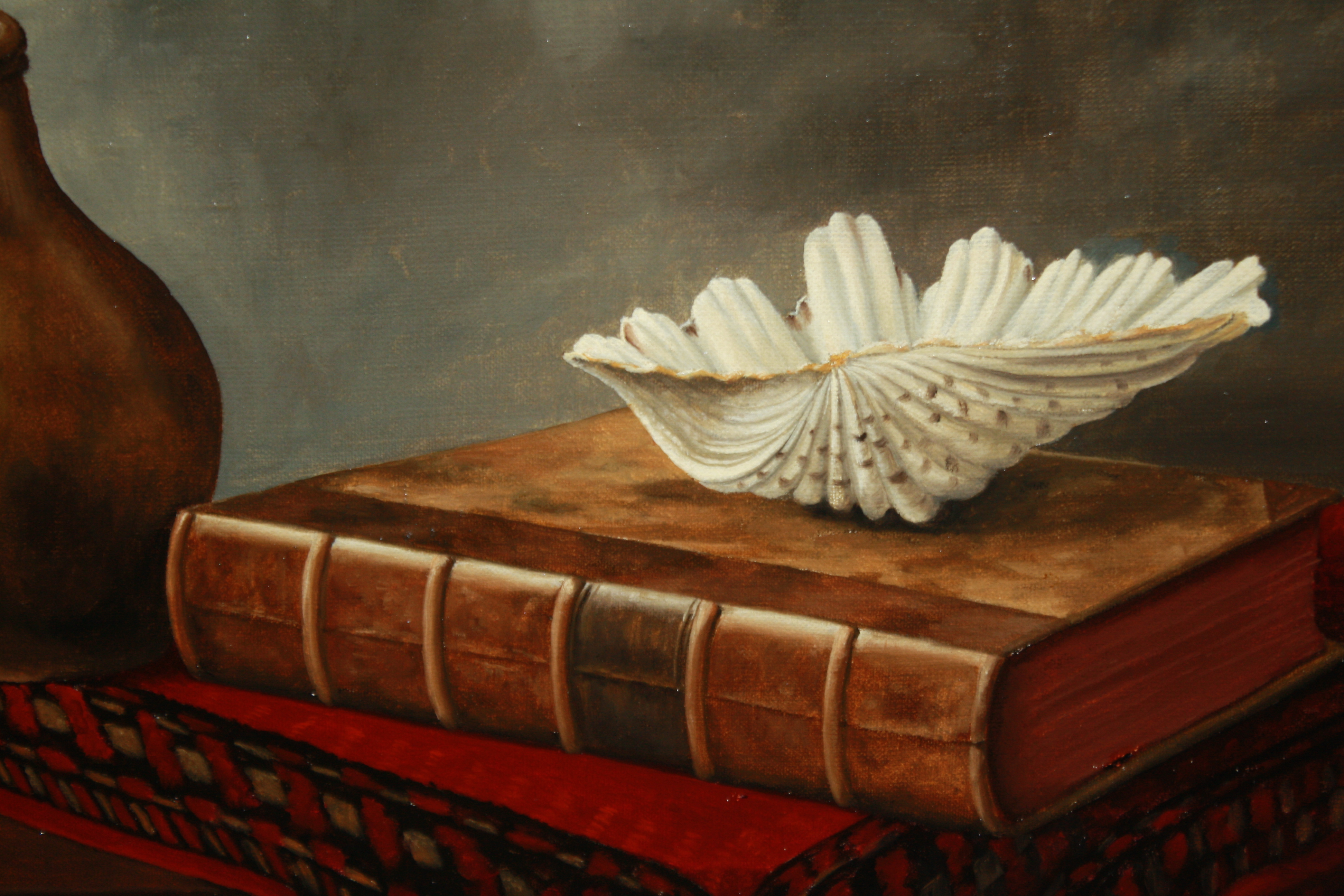 Elbert Hooijberg - Stilleven met schelp en boek kopen? Bied vanaf 149!