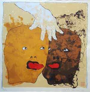 Mark Brusse - Laatste keer: Groot: "Zonder Titel". Ingelijste Zeefdruk verkocht voor € 45!