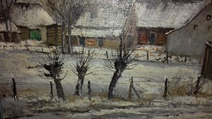 Pie Wilhelmus - Winterlandschap met boerderij kopen? Bied vanaf 255!