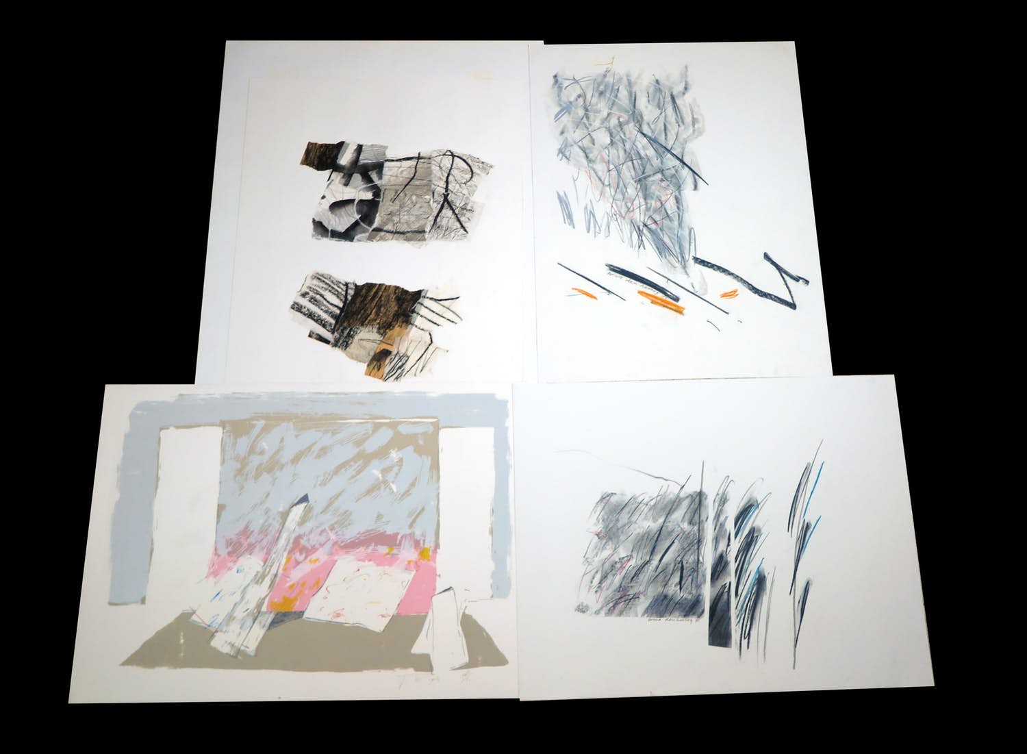 Irma den Hertog - en andere - Lot van 4 werken op papier kopen? Bied vanaf 1!