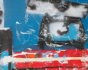 Herman Brood - Acryl en spuitbus op doek, IJs breekt (Groot) kopen? Bied vanaf 2000!