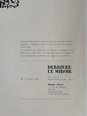 Jean-Paul Riopelle - Derrière Le Miroir n°171 - 10 original litographs kopen? Bied vanaf 250!