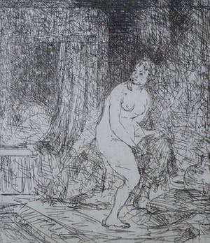 Martin van Waning - Ets: naakt kopen? Bied vanaf 65!